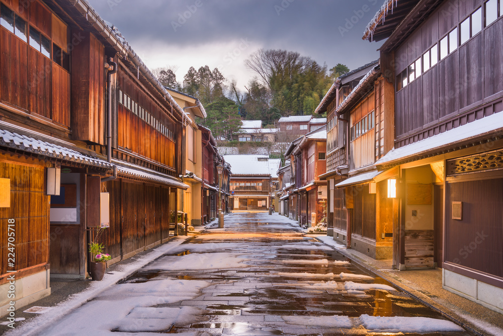 Kanazawa, Japan Old Town Streets