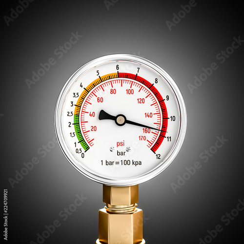 pressure gauge 3d photo