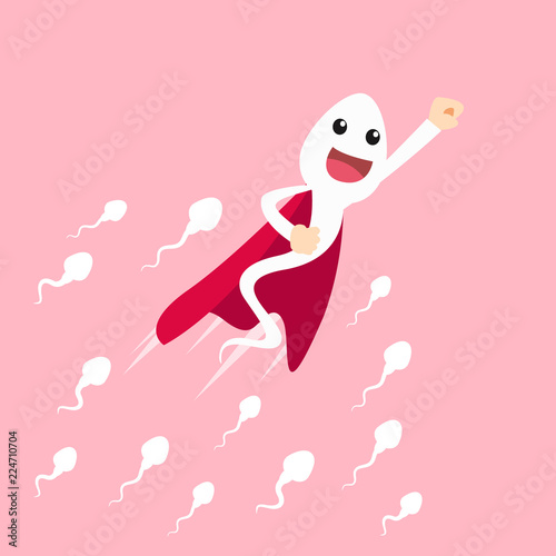 sperm. vector illustration.