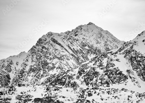 mountains in winter