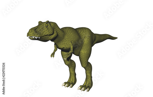 Grüner Tyrannosaurus Dinosaurier © Dr. N. Lange
