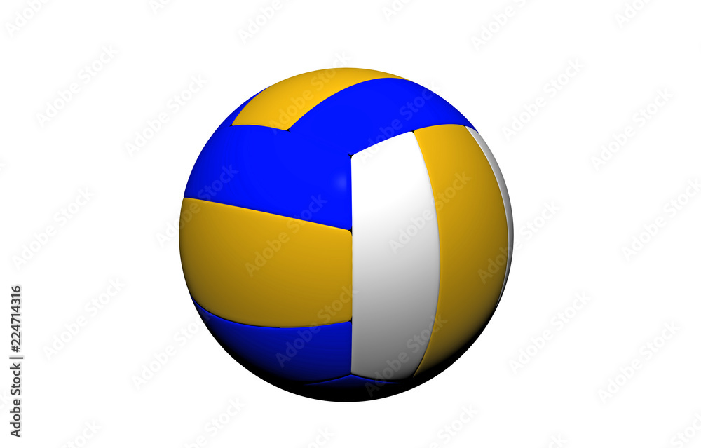 Bunter Volleyball Ball Stock-Illustration | Adobe Stock