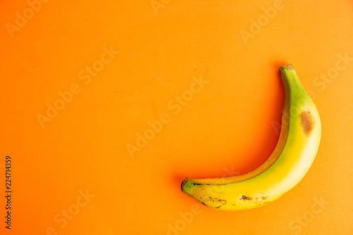 banana on colorful background