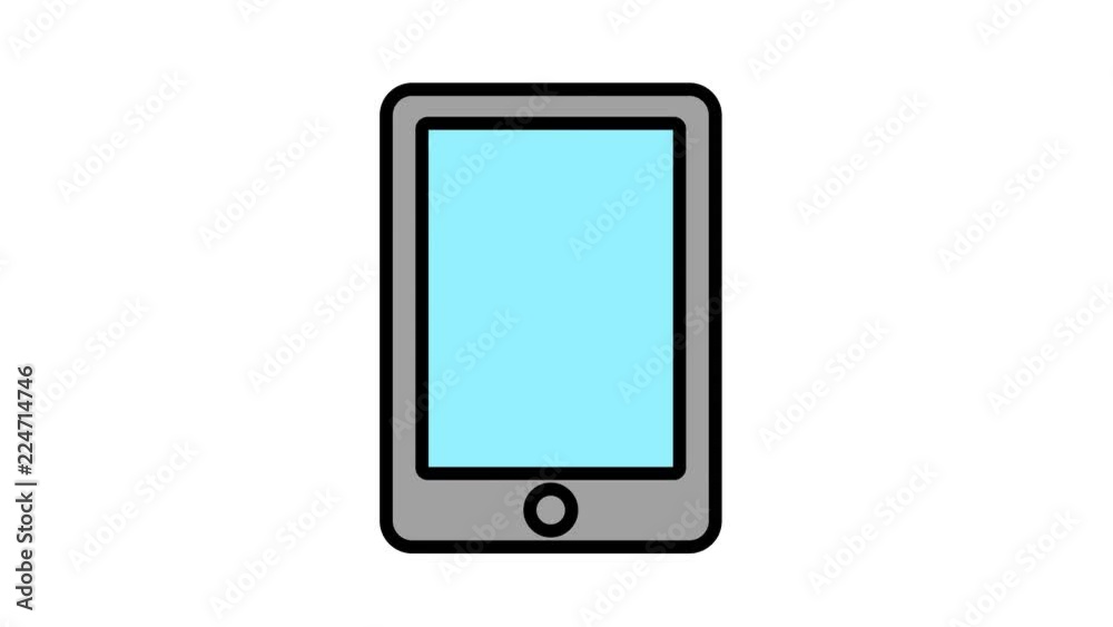 Smart phone Icon animation loop Smart phone Icon animation loop