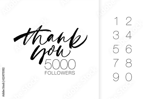 Thank you 5000 followers banner.