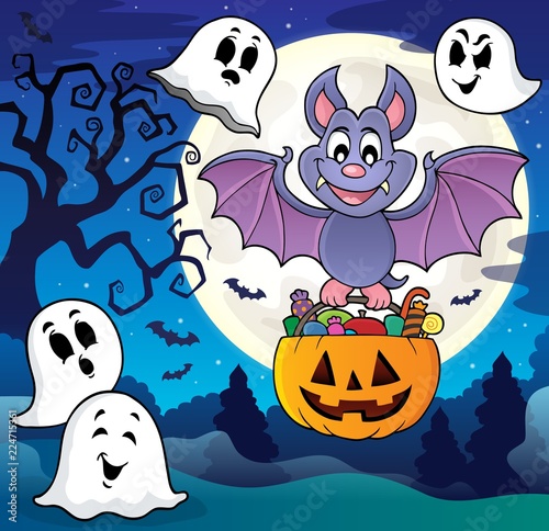 Halloween bat theme image 8