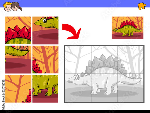 jigsaw puzzles with dinosaur animal character