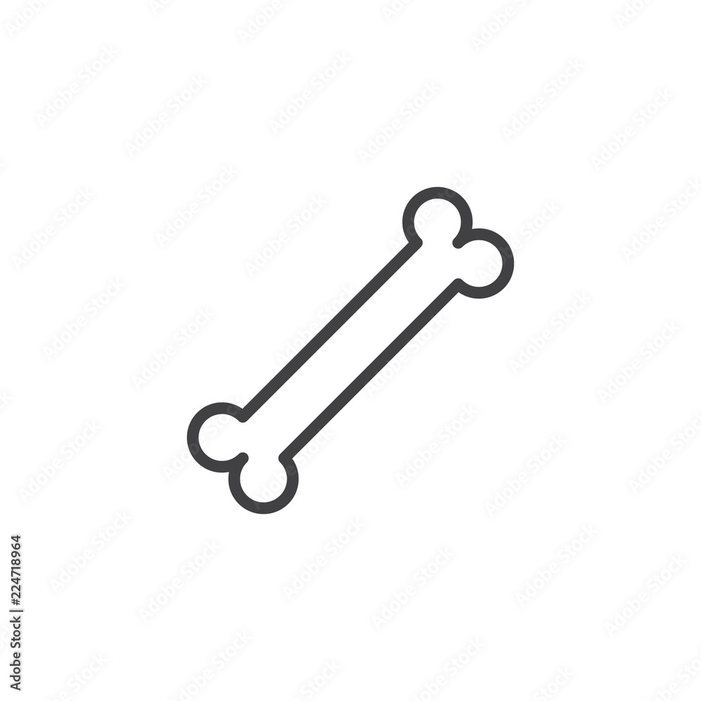 Bone outline icon. linear style sign for mobile concept and web design. bones simple line vector icon. Symbol, logo illustration. Pixel perfect vector graphics Bone outline icon. linear style sign for mobile concept and web design. bones simple line vector icon. Symbol, logo illustration. Pixel perfect vector graphics