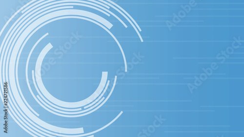 Technologic light blue background with geometric elements.