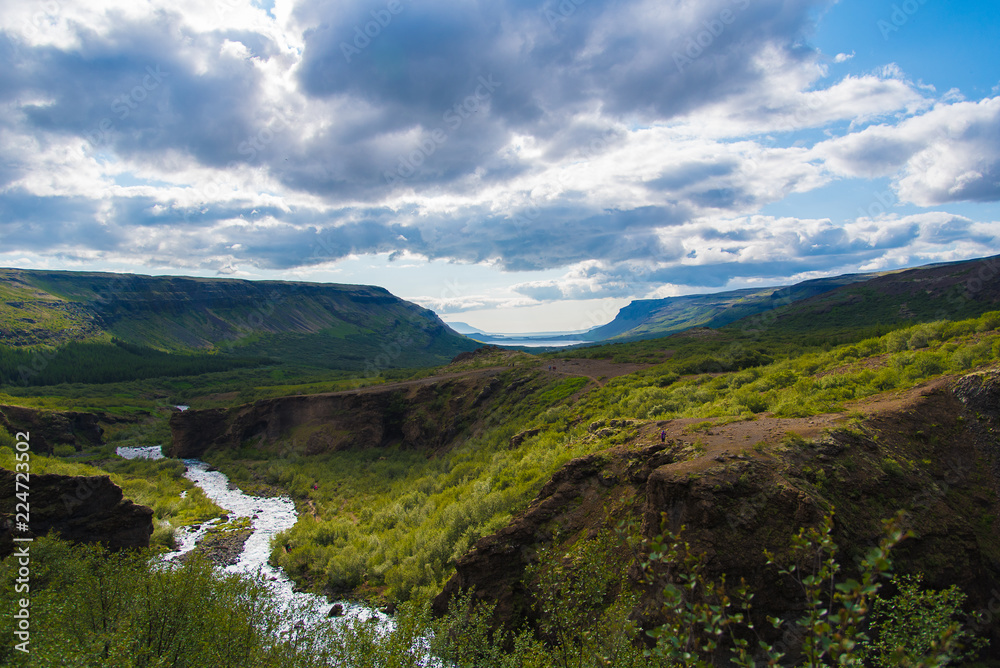 The hike to Glymur, Iceland's second-highest waterfall