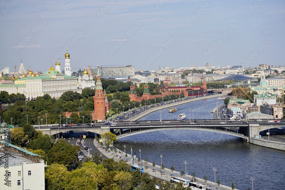 Blick auf den Kreml und die Moskwa, Moskau