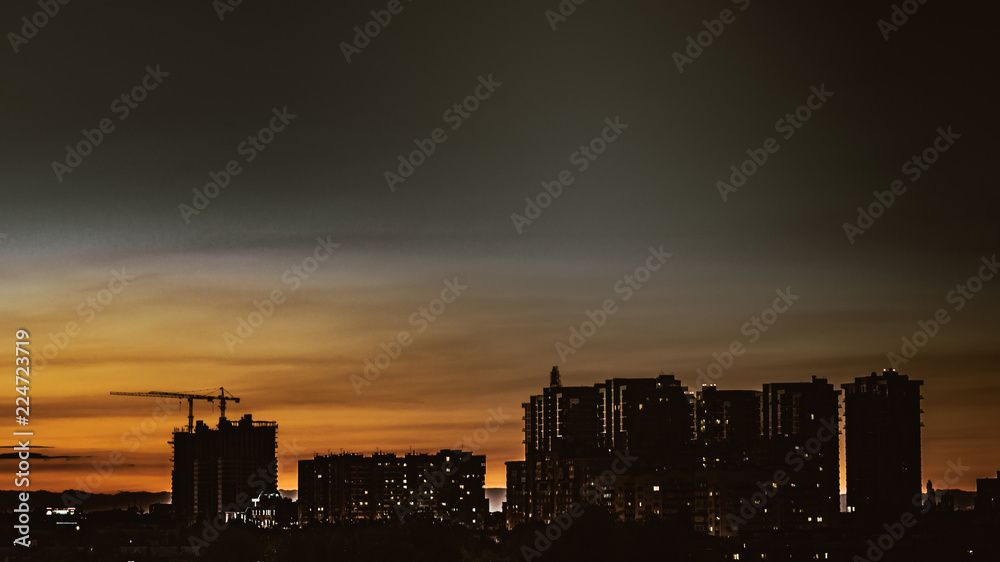 sunset in the city, city Style sunset in the city, city Style