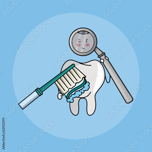 Dental care cartoons
