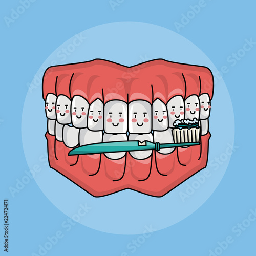 Dental care cartoons