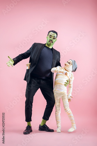 Canvas Print Halloween Family