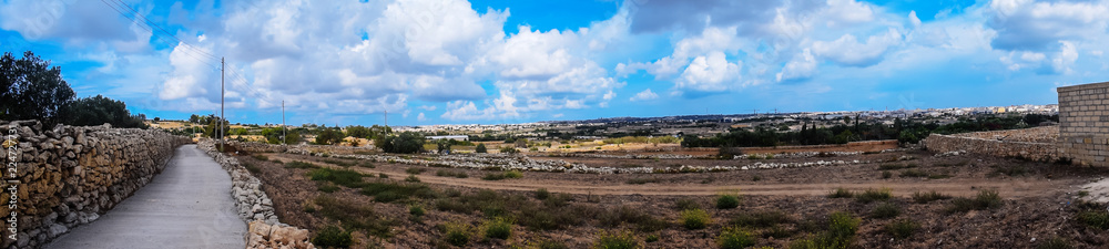 Panoramic view of Zebbug in Malta