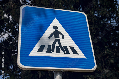 school child crosswalk sign on a background