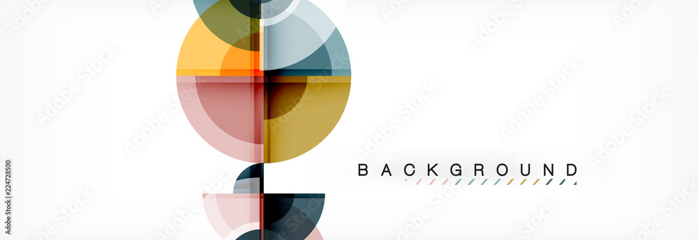 Abstract background bright circles geometric design Abstract background bright circles geometric design