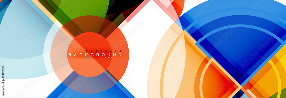 Vector fantastic circle modern geometric background template Vector fantastic circle modern geometric background template