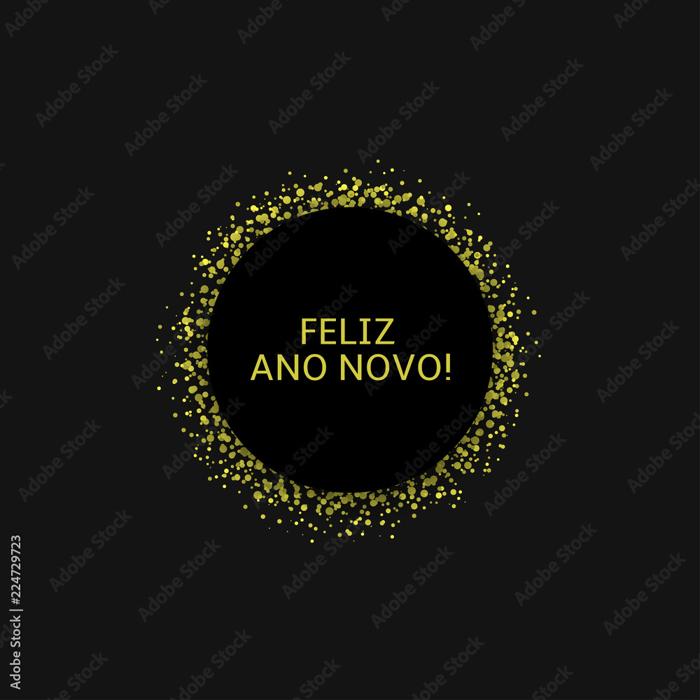 Naklejka premium Portugese Christmas label