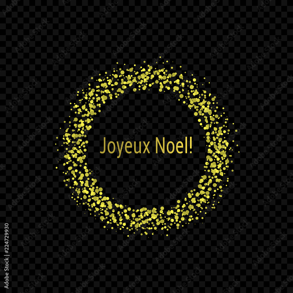 French Christmas label