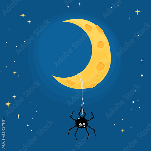 Spider and Moon photo