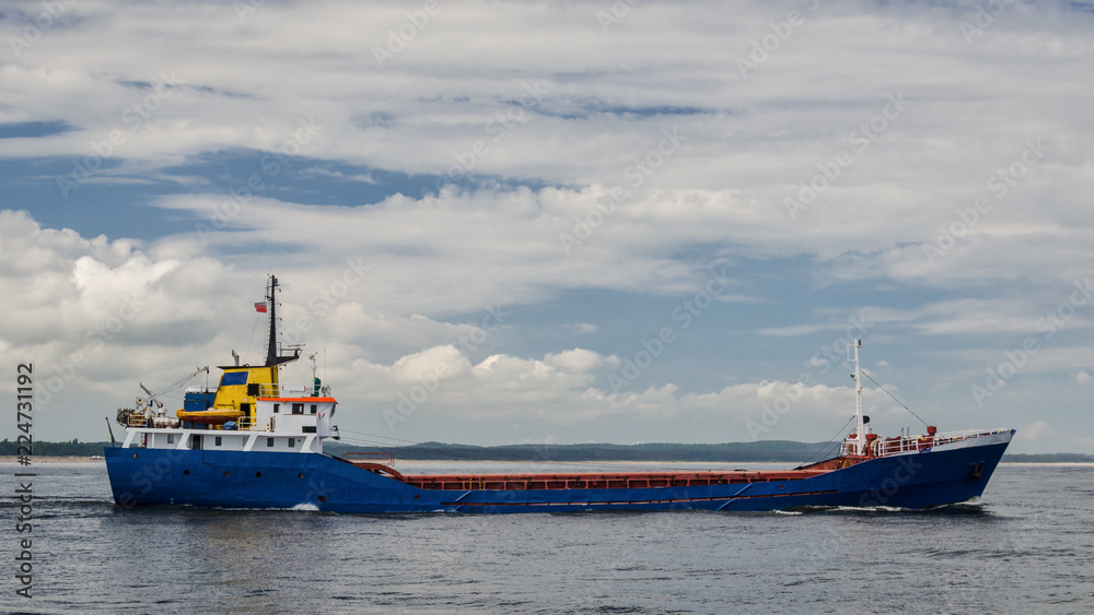 GENERAL CARGO SHIP - Freighter is sailing on the sea
GENERAL CARGO SHIP - Freighter is sailing on the sea