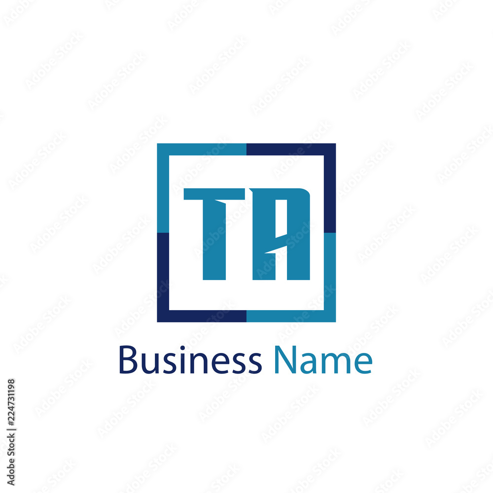 Initial Letter TA Logo Template Design Initial Letter TA Logo Template Design
