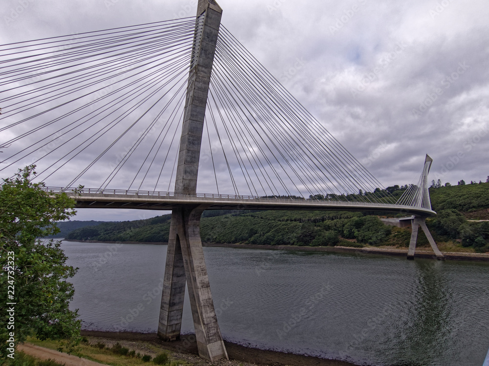 Obraz premium Terenez bridge - Finistère, Brittany, France