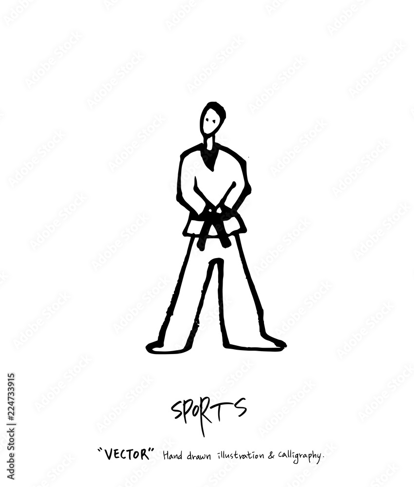 스포츠 포스터 / 손으로 그린 스포츠 그림 스포츠 포스터 / 손으로 그린 스포츠 그림