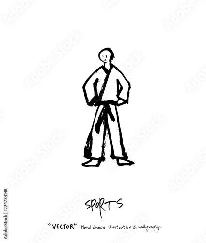 스포츠 포스터 / 손으로 그린 스포츠 그림