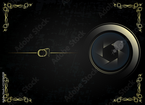 Gift photographer or business card concept