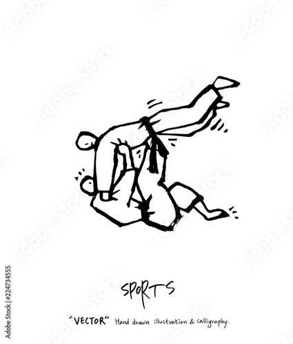 스포츠 포스터 / 손으로 그린 스포츠 그림