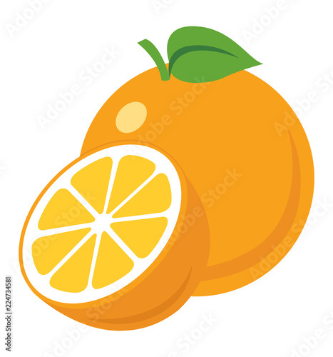 Orange icon vector illustration eps10 isolated on white background