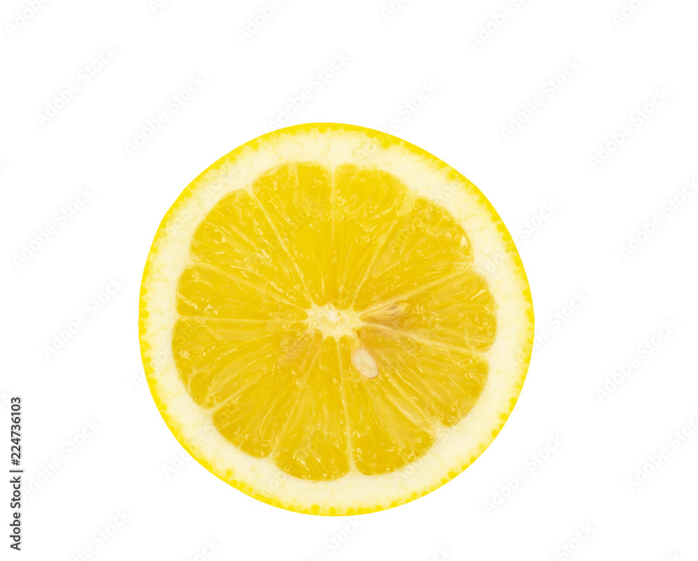 Top view fresh lemon fruit isolated on white background Top view fresh lemon fruit isolated on white background