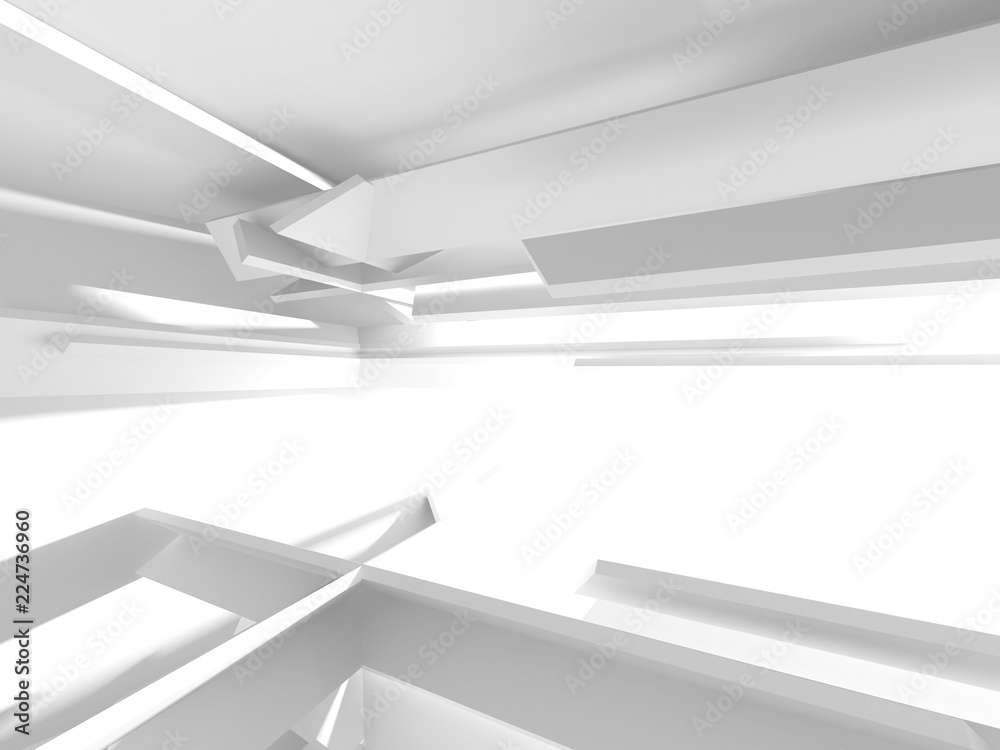 Abstract Modern White Architecture Background Abstract Modern White Architecture Background