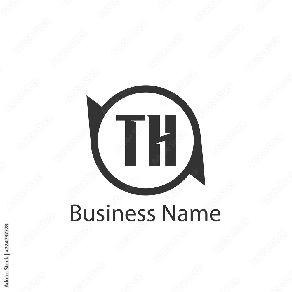 Initial Letter TH Logo Template Design Initial Letter TH Logo Template Design