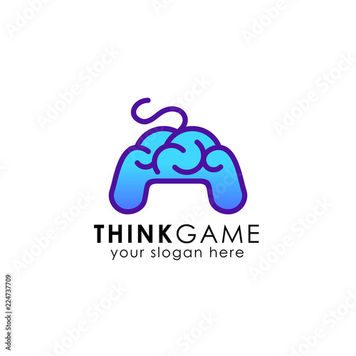 think game icon logo design