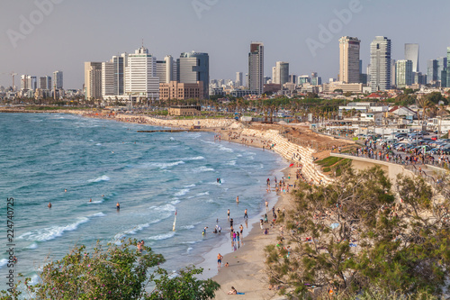 Beautiful view of the Tel Aviv.