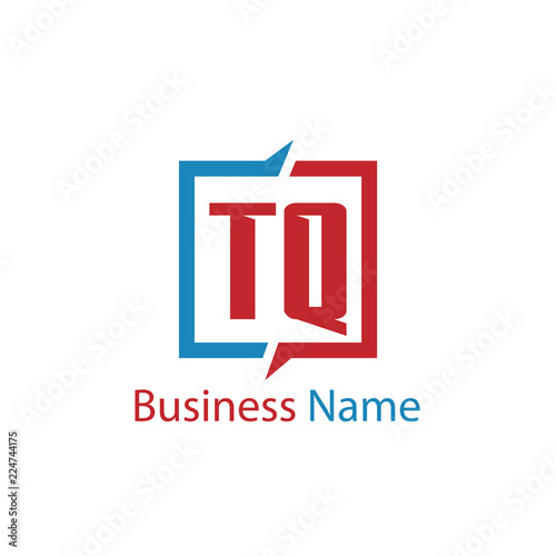 Initial Letter TQ Logo Template Design