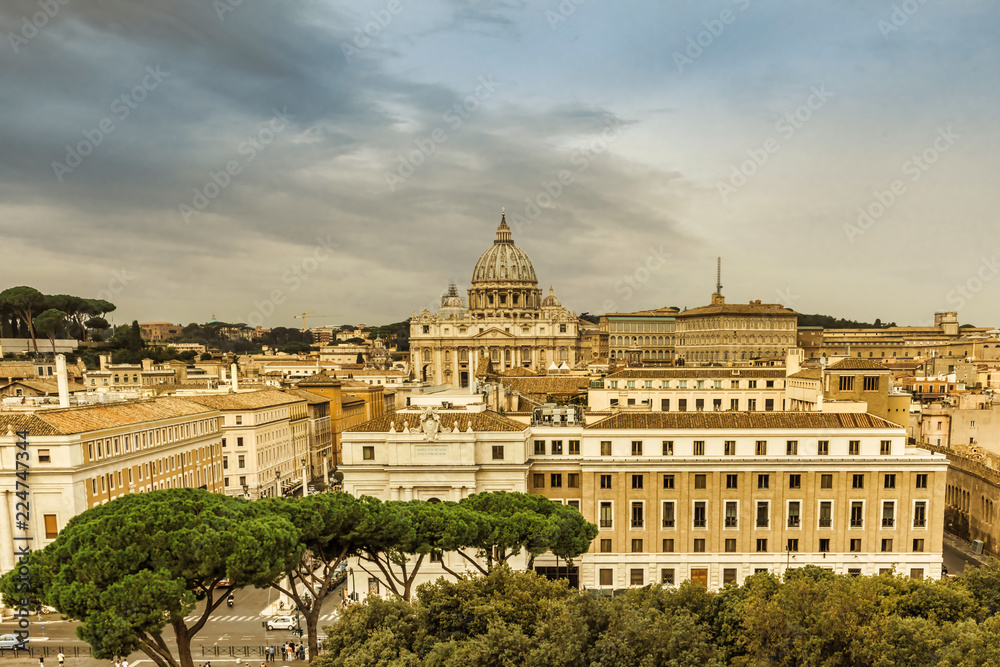 View to the Vatican from Castel Sant'Angelo