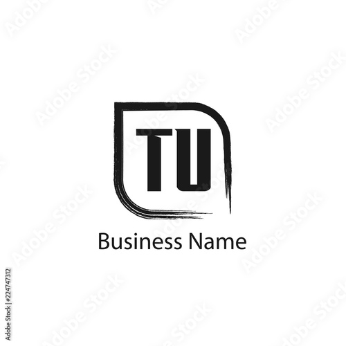 Initial Letter TU Logo Template Design
