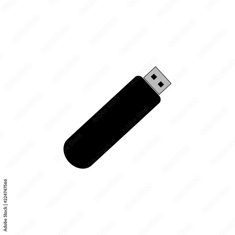 Flash drive vector icon. Usb vector icon