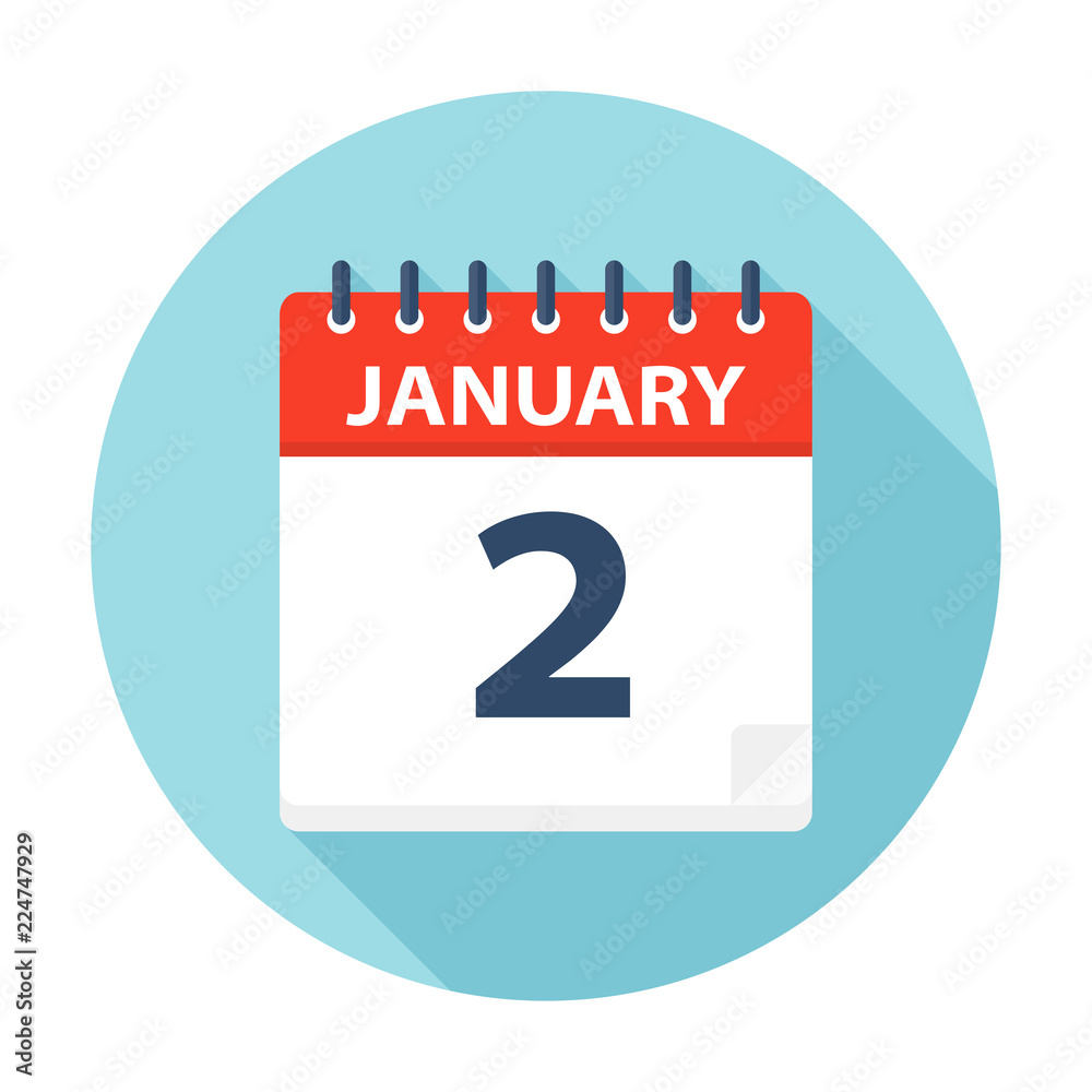 January 2 - Calendar Icon January 2 - Calendar Icon