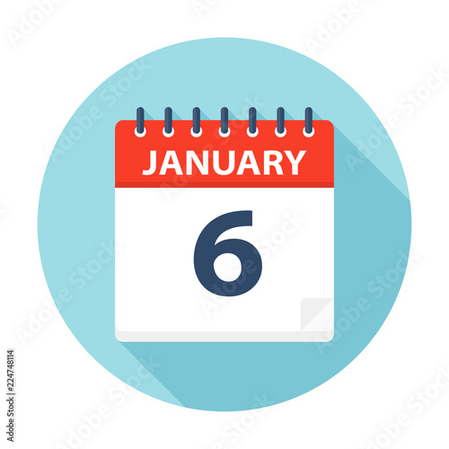 January 6 - Calendar Icon