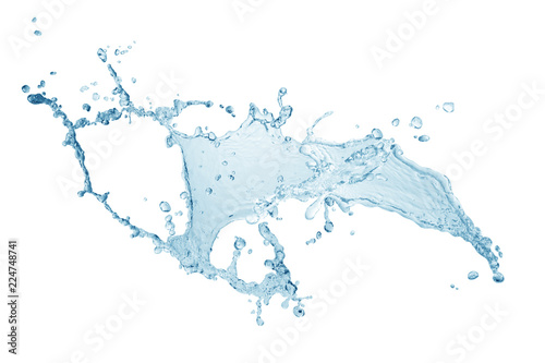 water splash isolated on white background 