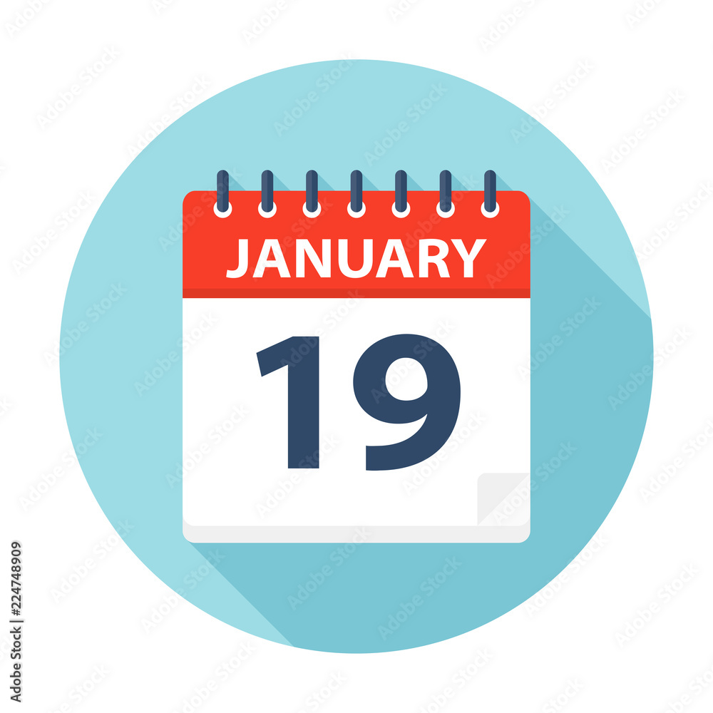 January 19 - Calendar Icon January 19 - Calendar Icon