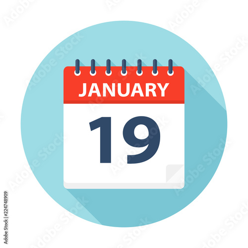 January 19 - Calendar Icon