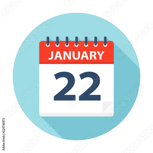 January 22 - Calendar Icon