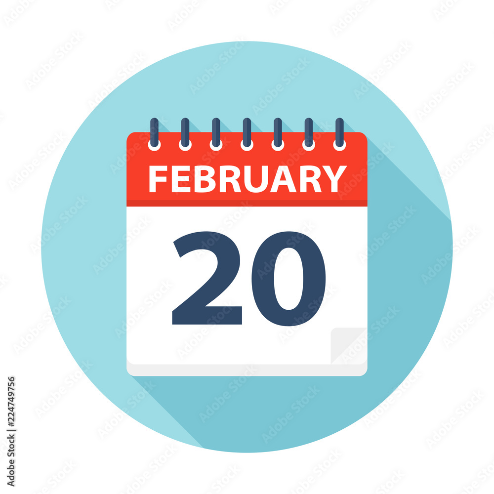 February 20 - Calendar Icon February 20 - Calendar Icon